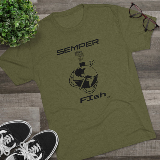 SEMPER FIsh Tri-Blend Crew Tee